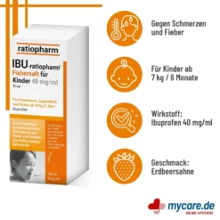 IBU-ratiopharm Fiebersaft für Kinder 40 mg/ml, 100 ml