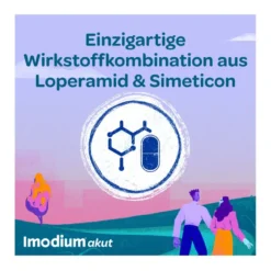Imodium akut Duo 2 mg/125 mg Tabletten bei akutem Durchfall, 12 St