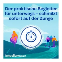 Imodium akut lingual Schmelztabletten bei akutem Durchfall, 12 St