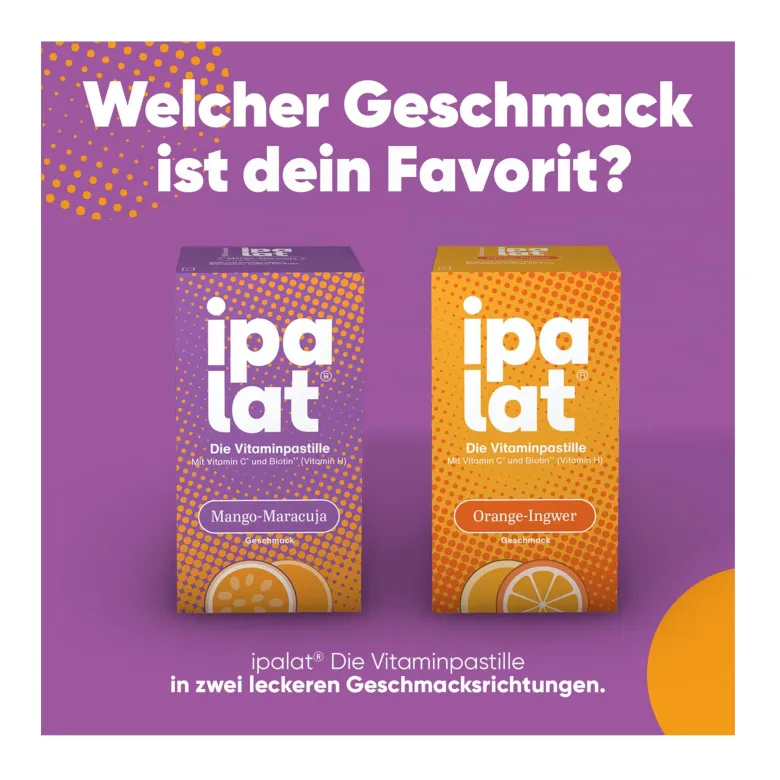 Ipalat Die Vitaminpastille Mango-Maracuja, 40 St