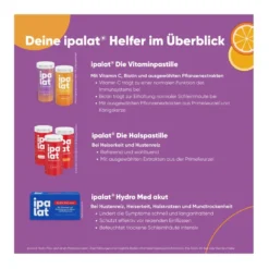 Ipalat Die Vitaminpastille Mango-Maracuja, 40 St
