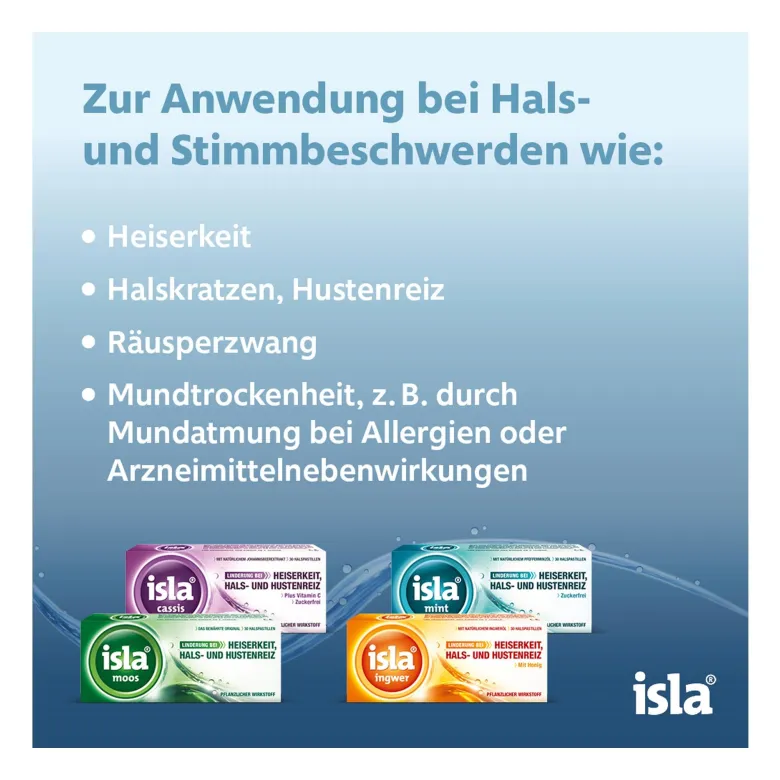 isla ingwer Halspastillen bei Halskratzen und Reizhusten, 60 St