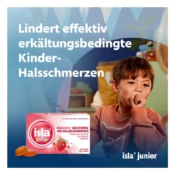isla junior Halspastillen bei Kinderhalsschmerzen, 20 St
