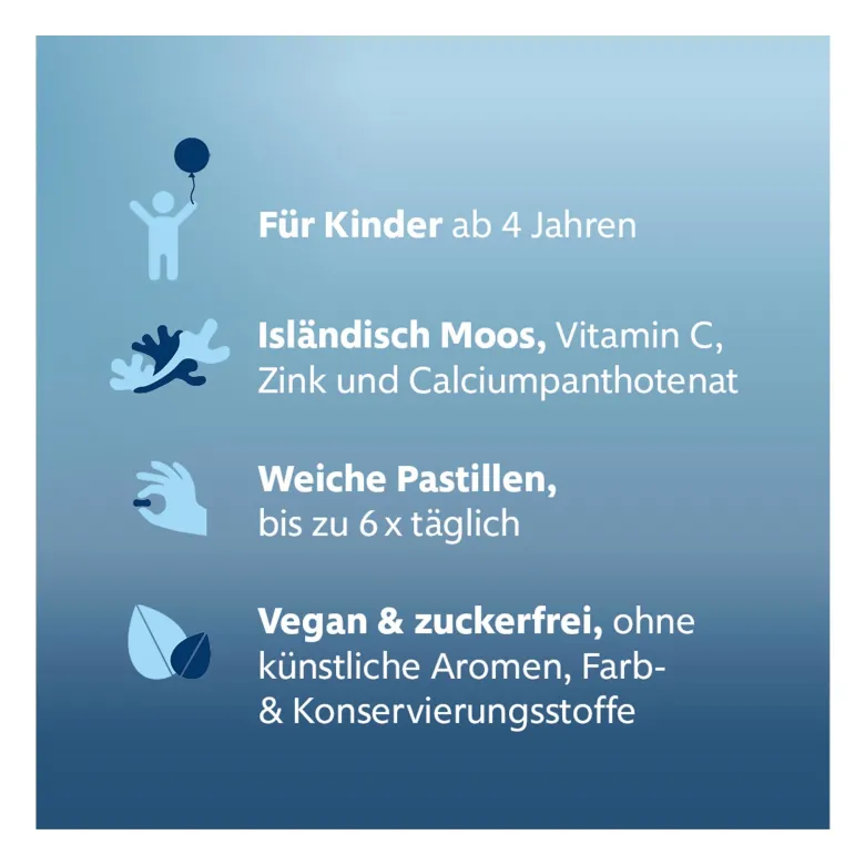 isla junior Halspastillen bei Kinderhalsschmerzen, 50 St