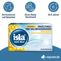 Isla med akut Zitrus-Honig Pastillen, 20 St