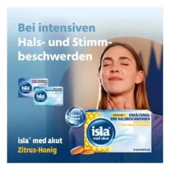 Isla med akut Zitrus-Honig Pastillen, 20 St