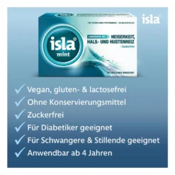 isla mint Halspastillen bei Halskratzen und Reizhusten, 60 St