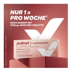 Jodinat 1 x wöchentlich 1530 Mikrogramm Tabletten, 28 St