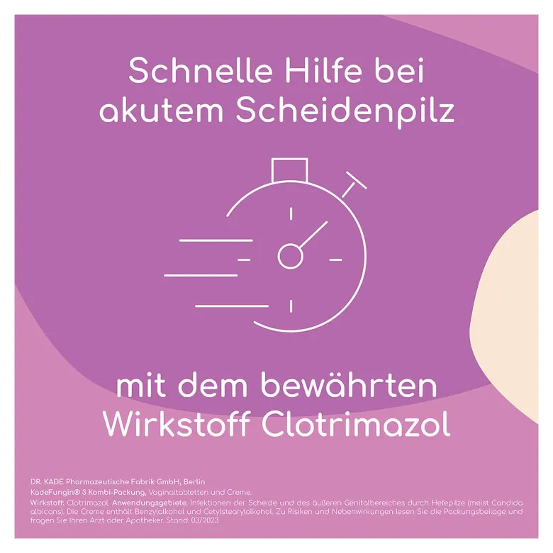 Kadefungin 3 Vaginaltabletten, 3 St