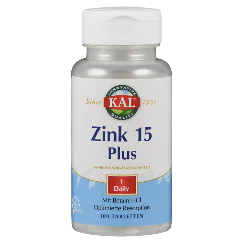 KAL Zink 15 Plus Tabletten, 100 St