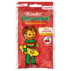 Kinder Em-eukal Wildkirsche ohne Zucker Hustenbonbons, 75 g