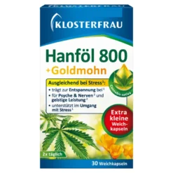 Klosterfrau Hanföl 800 + Goldmohn Weichkapseln, 30 St