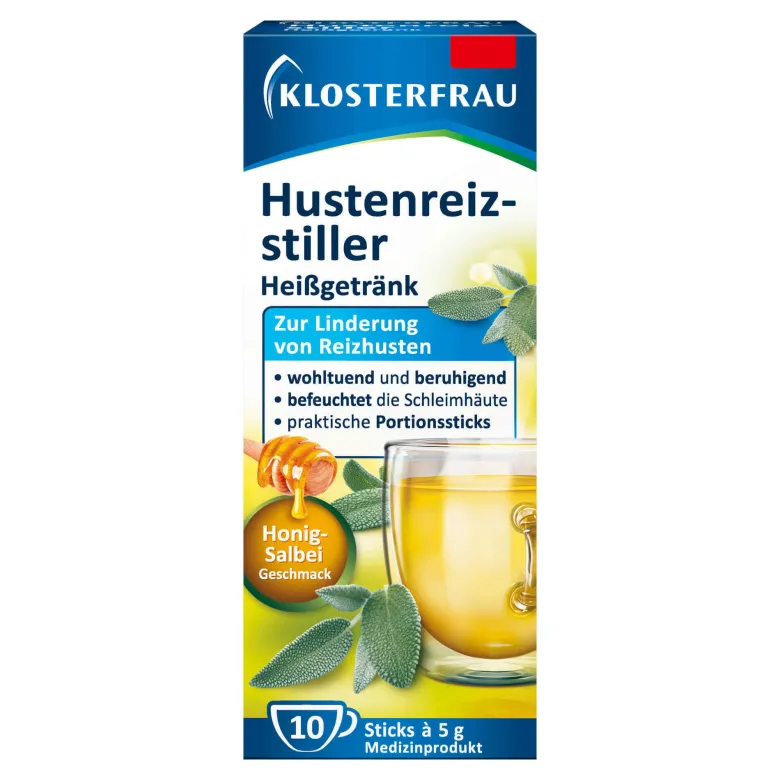 Klosterfrau Hustenreiz-Stiller Heißgetränk Pulver, 10X5 g
