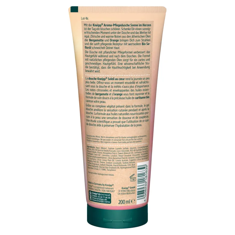 Kneipp Aroma-Pflegedusche Sonne im Herzen, 200 ml