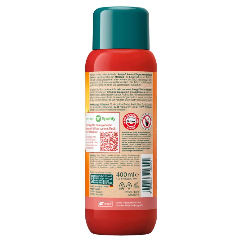 Kneipp Aroma Pflegeschaumbad Gute Laune, 400 ml