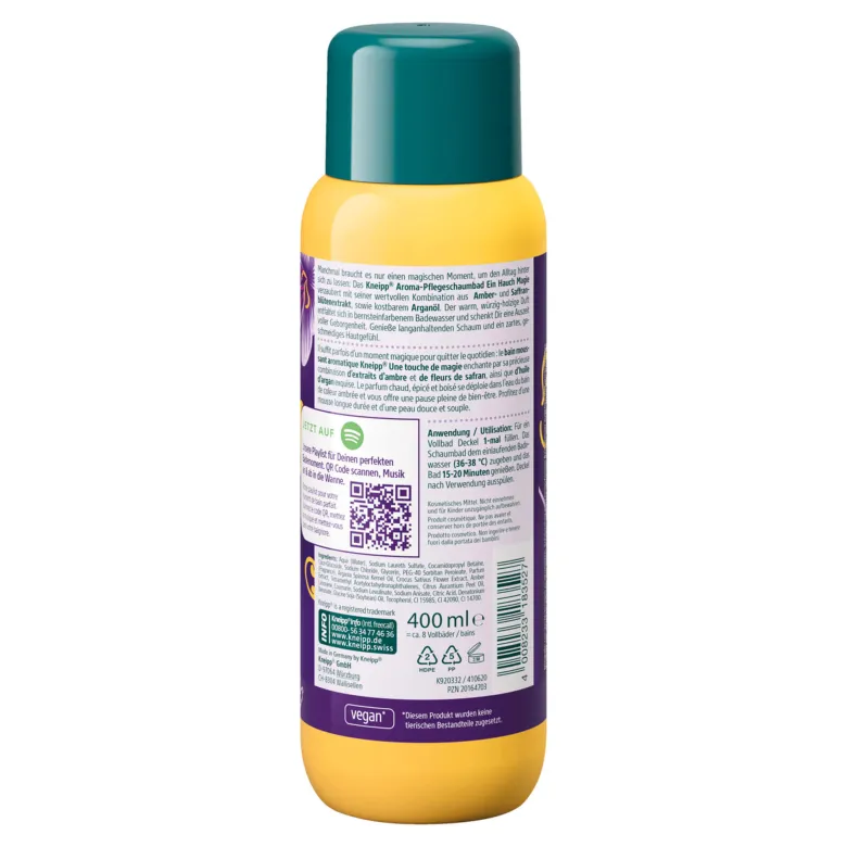 Kneipp Aroma-Pflegeschaumbad Ein Hauch Magie, 400 ml
