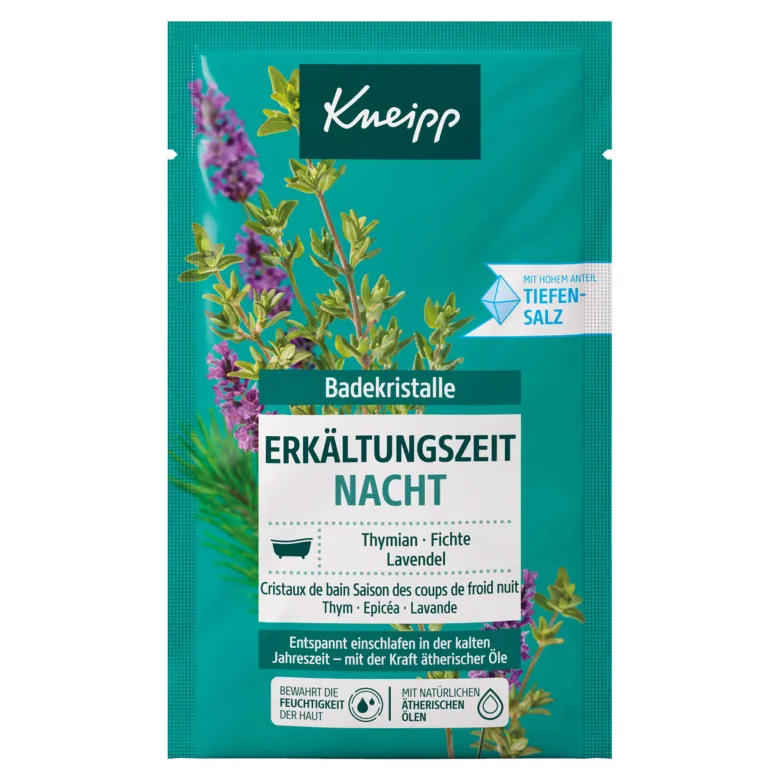 Kneipp Badekristalle Erkältungszeit Nacht, 60 g