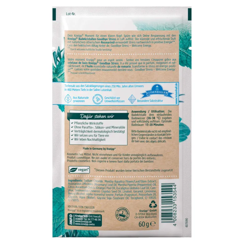Kneipp Badekristalle Goodbye Stress, 60 g