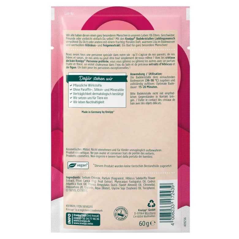 Kneipp Badekristalle Lieblingsmensch, 60 g