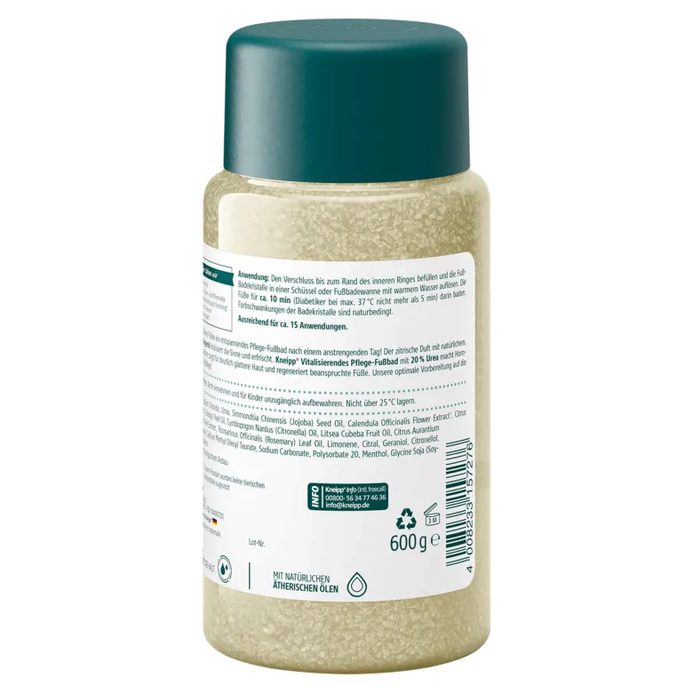 Kneipp Badekristalle Vitalisierendes Pflege-Fußbad, 600 g