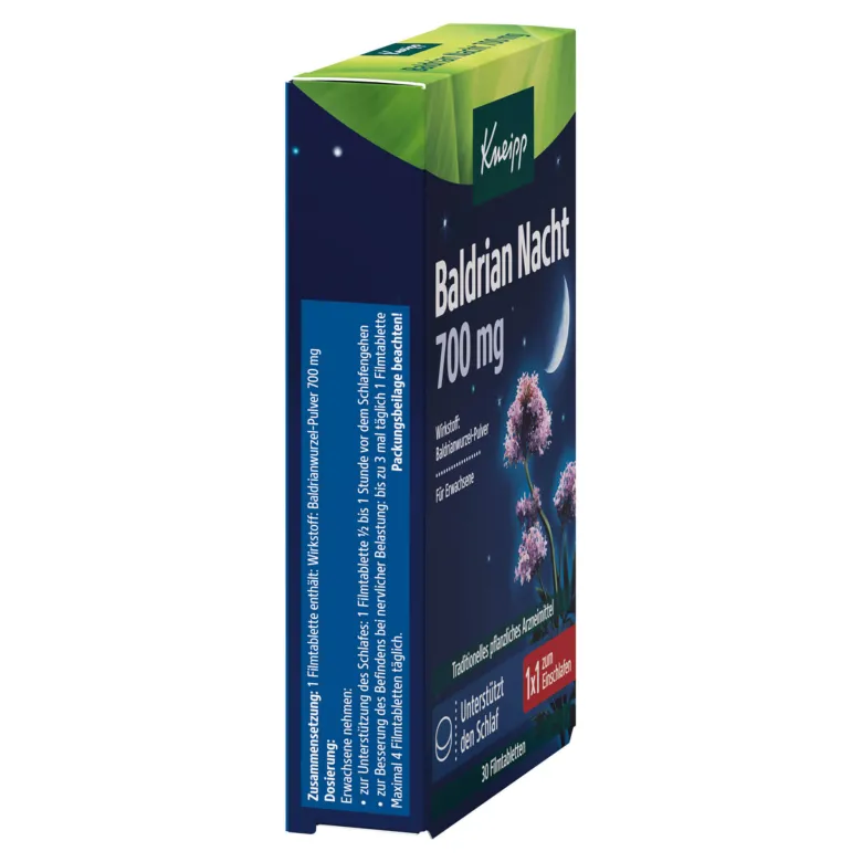 Kneipp Baldrian Nacht 700 mg Filmtabletten, 30 St