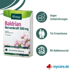 Kneipp Baldrian Nervenkraft 500 mg Filmtabletten, 30 St