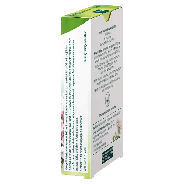 Kneipp Baldrian Nervenkraft 500 mg Filmtabletten, 30 St