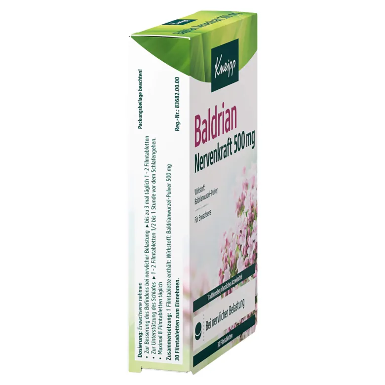 Kneipp Baldrian Nervenkraft 500 mg Filmtabletten, 30 St