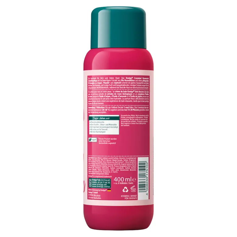 Kneipp Cremebad Rosenzarte Verwöhnpflege, 400 ml
