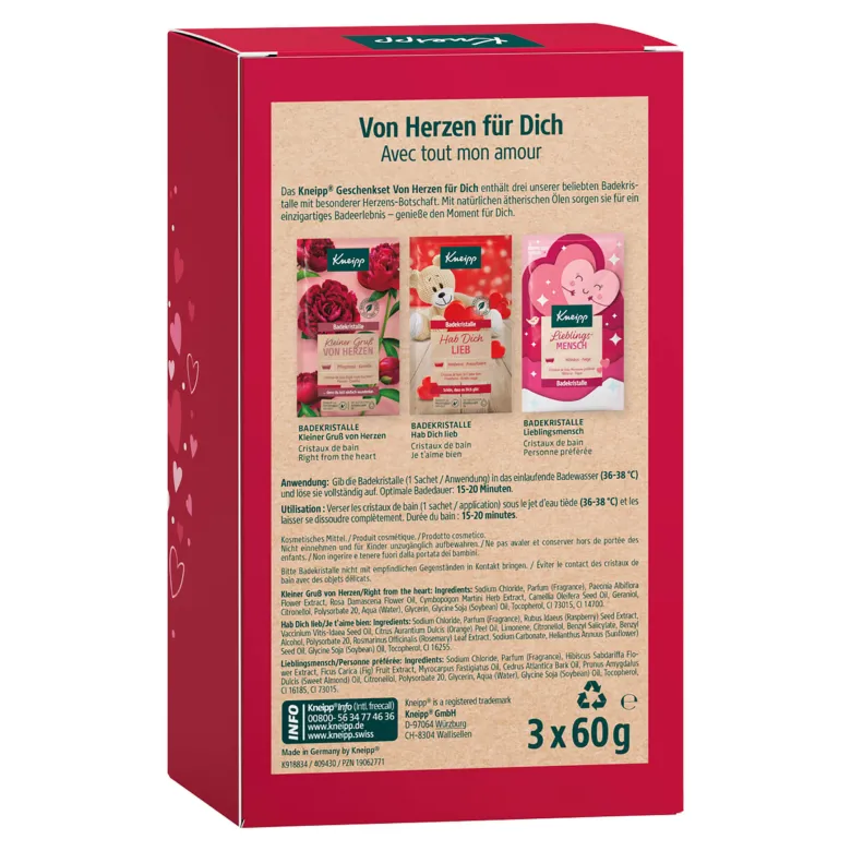Kneipp Geschenkpackung Von Herzen Für Dich, 3X60 g