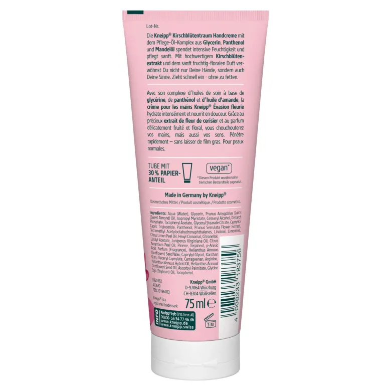 Kneipp Handcreme Kirschblütentraum, 75 ml