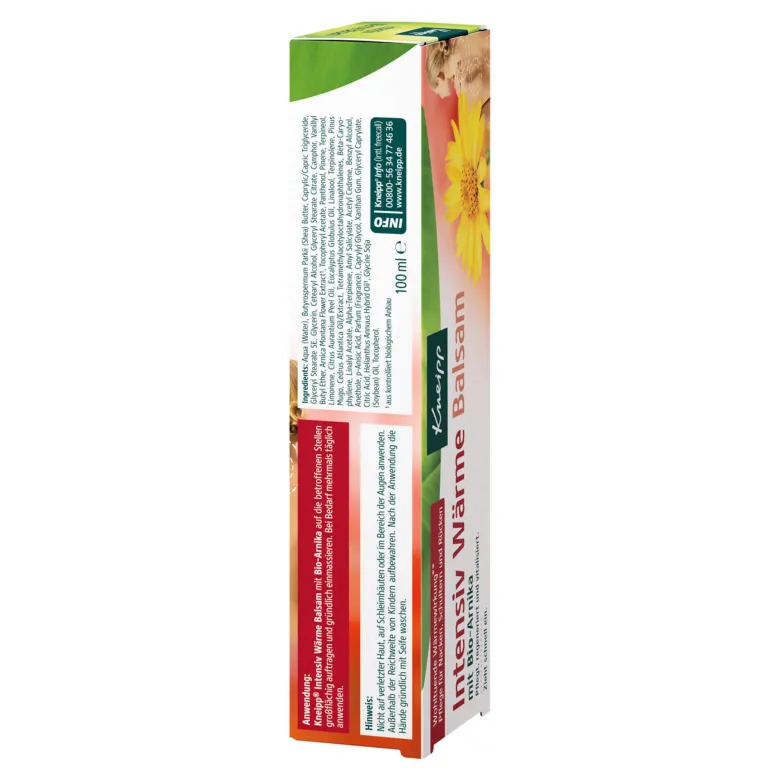Kneipp Intensiv Wärmebalsam mit Bio-Arnika, 100 ml