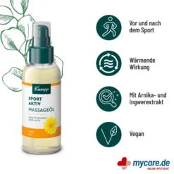 Kneipp Massageöl Sport Aktiv, 100 ml