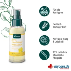 Kneipp Massageöl Zarte Sinnlichkeit, 100 ml