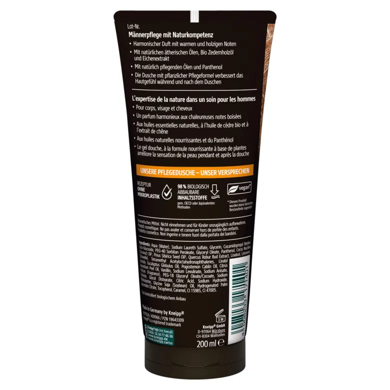 Kneipp Men 3 in 1 Pflegedusche Kraftvoll, 200 ml