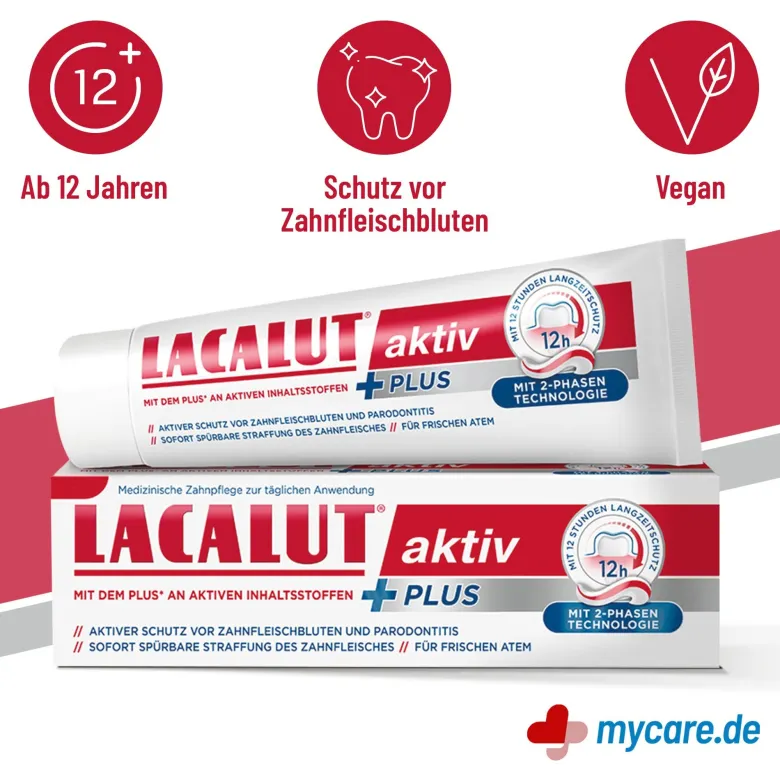 Lacalut aktiv Plus Zahncreme, 75 ml