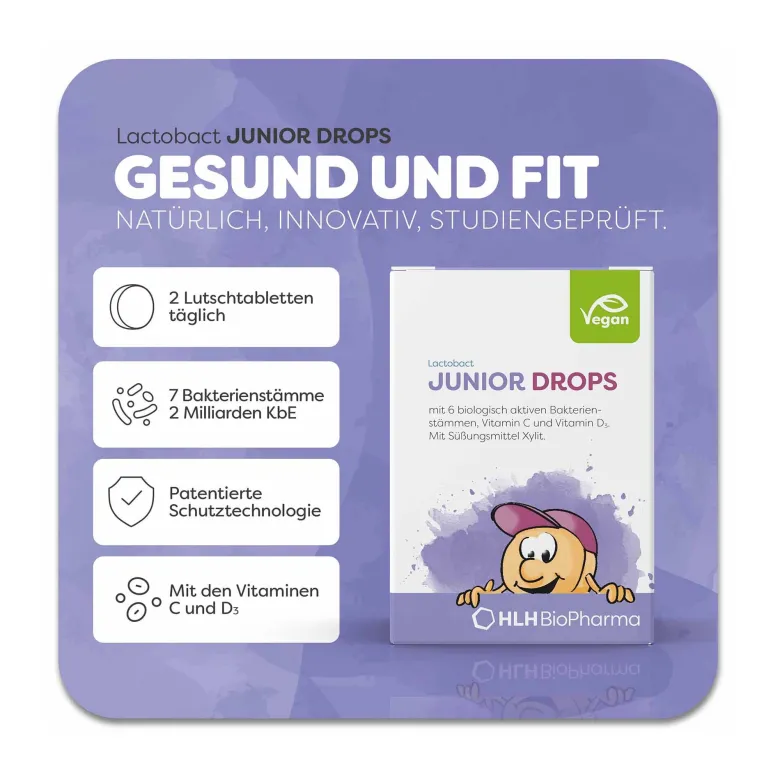 Lactobact Junior Drops, 60 St