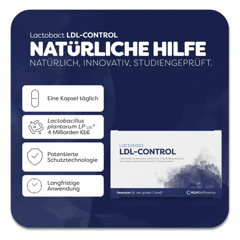 Lactobact LDL-Control magensaftresistente Kapseln, 90 St