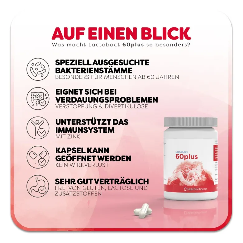 Lactobact 60 plus Kapseln, 60 St