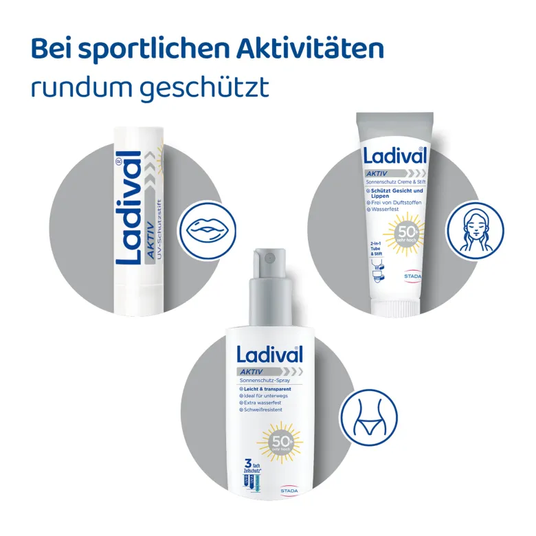 Ladival Aktiv UV-Schutzstift Lippen LSF50+, 1 St