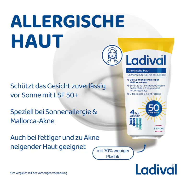 Ladival Allergische Haut Gel Gesicht LSF50+, 50 ml