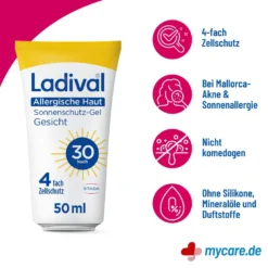 Ladival Allergische Haut Gel Gesicht LSF30, 50 ml