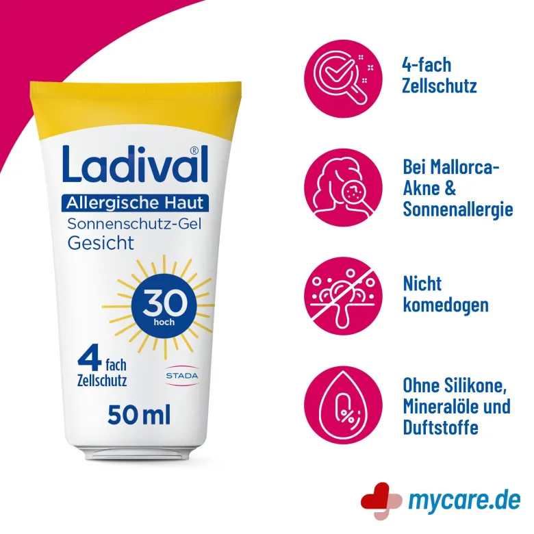 Ladival Allergische Haut Gel Gesicht LSF30, 50 ml