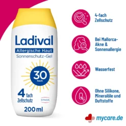 Ladival Allergische Haut Sonnenschutz-Gel LSF30, 200 ml