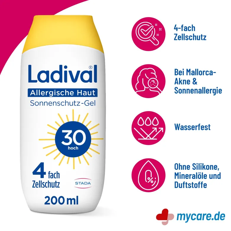 Ladival Allergische Haut Sonnenschutz-Gel LSF30, 200 ml