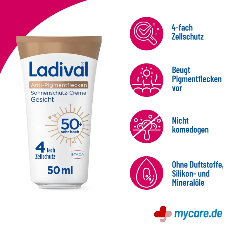 Ladival Anti-Pigmentflecken Creme Gesicht LSF50+, 50 ml