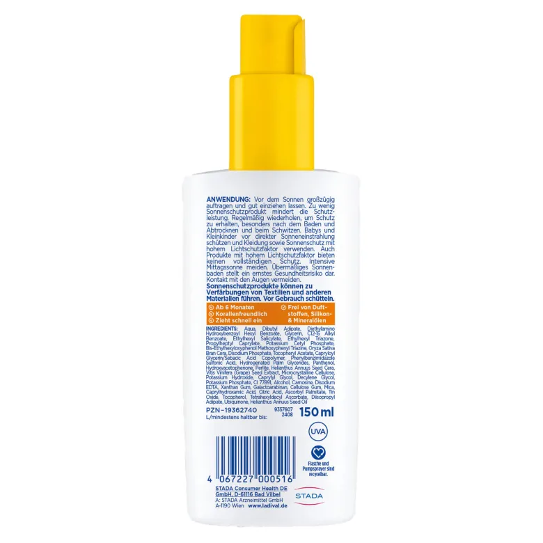 Ladival Empfindliche Kinderhaut Spray LSF50+, 150 ml