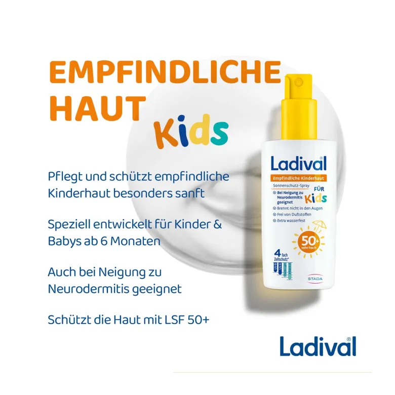 Ladival Empfindliche Kinderhaut Spray LSF50+, 150 ml