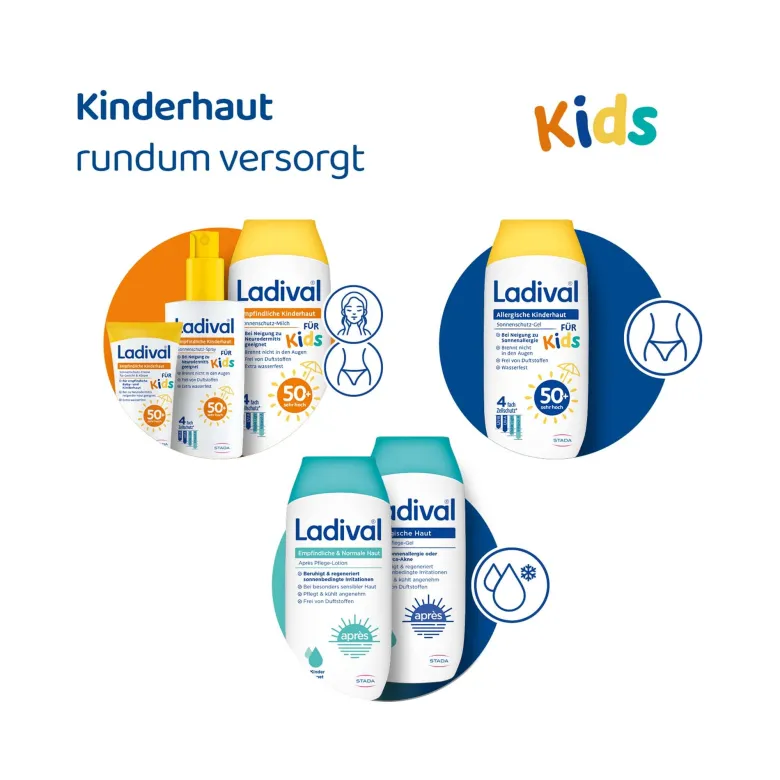 Ladival Empfindliche Kinderhaut Spray LSF50+, 150 ml