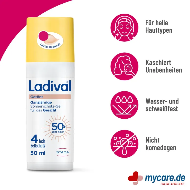Ladival Getönt Sonnenschutz-Gel LSF50+, 50 ml